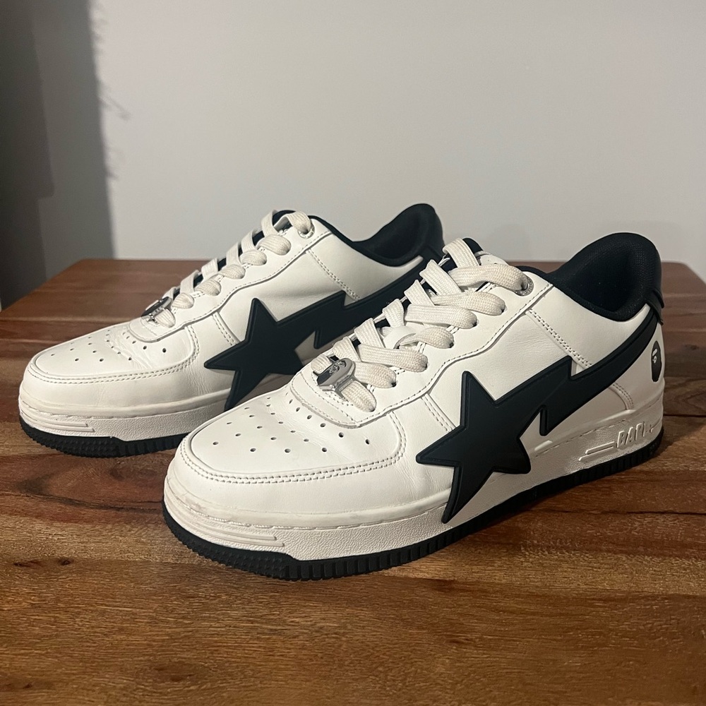 Bape Black and White Sta JJJJound Sneakers Low Top